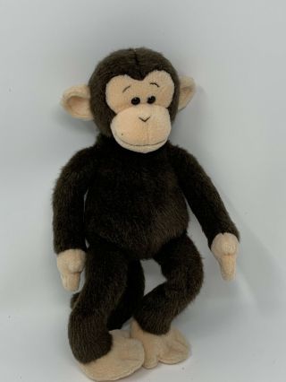 Gund Pee Wee Chimpanzee 2627 10.  5 Inches Dark Brown Cream Chimp Vintage Rare