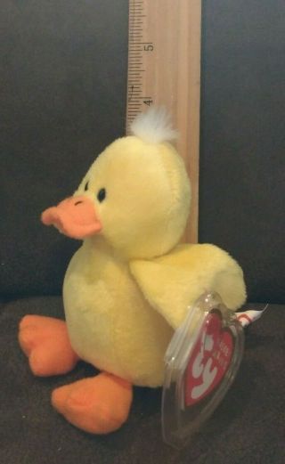 Ty Basket Beanies Puddles Duck 3”