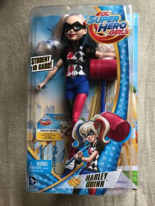Dc Superhero Girls Harley Quinn 12 " Action Doll W/ Mallet,  