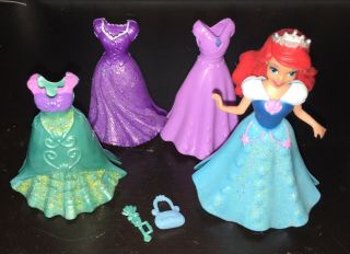 Disney Princess Magic Clip Doll With Dresses And Accessories