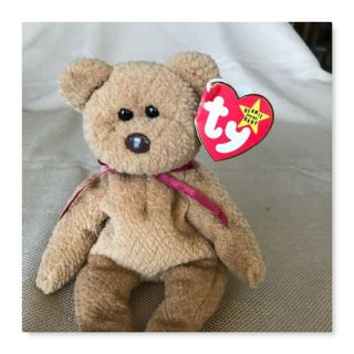 Ty Beanie Baby Curly,  3rd Generation Tush Tag With Star Sticker
