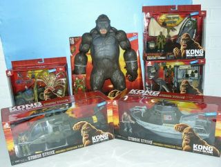 King Kong Skull Island 18 " Mega Figure,  5 Playsets Complete Set Walmart