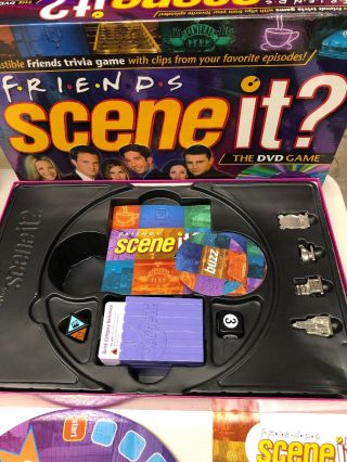 Friends Scene It Dvd Trivia Game With Real Tv Show Clips 2005 Mattel Complete.