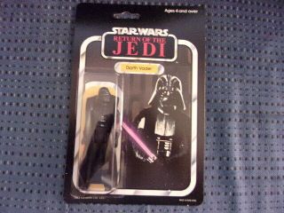 Vintage 1983 Palitoy Star Wars Rotj Jedi Darth Vader Figure Mosc 65 Back,