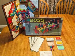 Vintage The Boss Board Game By Ideal 1972 Rare And 100 Complete
