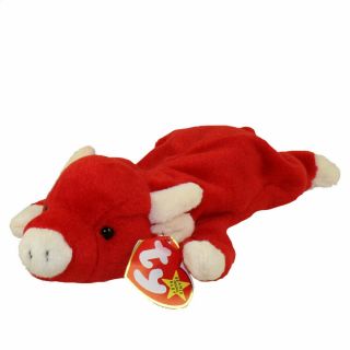 Ty Beanie Baby - Snort The Bull (9 Inch) - Mwmts Stuffed Animal Toy