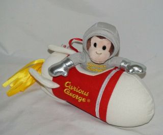 Curious George In Rocket Ship Sound Astronaut Plush By Universal Studios Read