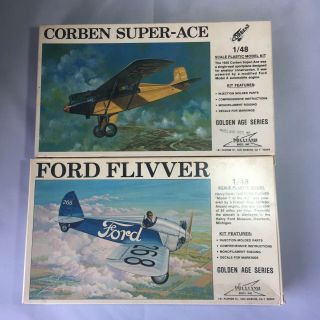 1/48 Williams Bros Plastic Model Airplane Kits Corbin Ace Ford Flivver