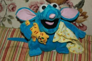 Disney Store Bear In The Big Blue House Plush Tutter With Cat & Blanket 7 "