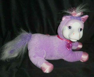 Pony Surprise 2015 Just Play Purple Horse W 2 Baby Pony Stuffed Animal Plush Toy