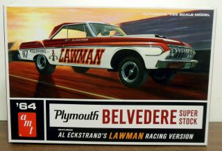 AMT Al Eckstrand ' s Lawman 1964 Plymouth Belvedere Stock Kit 2