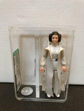 1977 Kenner Star Wars Afa 85 Princess Leia Organa Tw Brown Hair & Belt Rebel