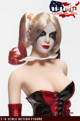 1/6 Suicide Squad Harley Quinn Female Joker Head Sculpt For Phicen Figure ❶usa❶