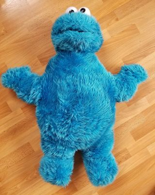 Large Sesame Street Cookie Monster Blue Plush 26 " Stuffed Toy Rare