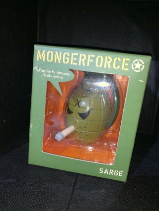 Sarge Mongerforce 5 Inch Kidrobot Frank Kozik Vinyl Figure Hand Grenade Green