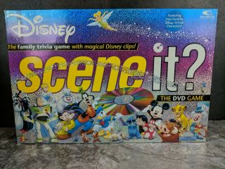 Disney Scene It? The Dvd Family Trivia Board Game Mattel 100 Complete