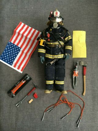 Hot Toys 12 " 1/6 Scale Fire Fighter Lieutenant 2.  0 Action Figure Loose Nhl - 15