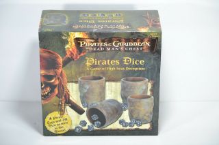 Disney Pirates Of The Caribbean Dead Mans Chest Pirates Dice Game Missing 1 Dice