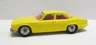 Husky Jaguar Xj6 Die - Cast Toy Car Yellow Vintage Made In Great Britain