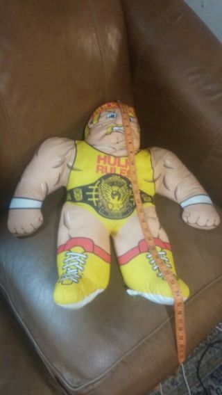 Hulk Hogan Wrestling Buddies Pillow Plush Doll 1990 Tonka Wwf Wwe 23 " Vintage