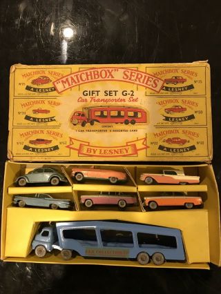 Matchbox Gift Set G - 2 Car Transporter Set