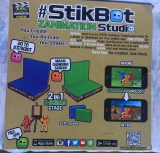 Zing Stikbot Zanimatio Studio Pro Toy Action Figure Stop Motion Animation Set