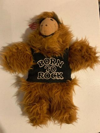 1988 Alf Alf Born To Rock Hand Puppet Plush Rare A.  L.  F.