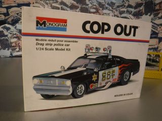 Monogram " Cop Out " Funny Car (plymouth Duster) Un - Built Kit 7504