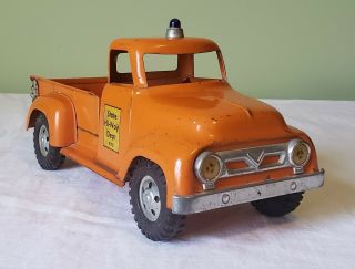 Tonka Toys Ford Cab State Hi - Way Dept 975 Pick - Up Truck 50s V Rare Parts/restore