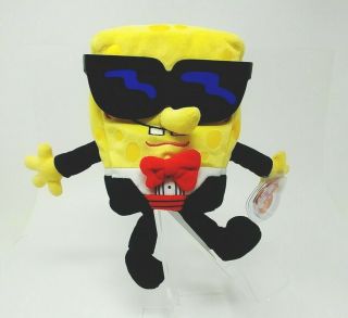 Ty Beanie Baby Spongebob Tuxedo Pants Sunglasses Square Pants Nickelodean 2004