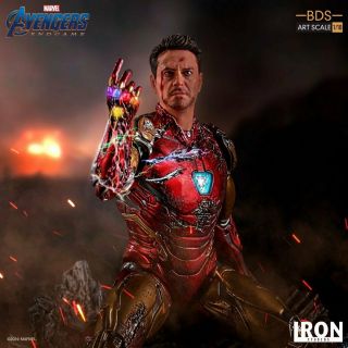 Iron Studios 1/10 Avengers Four Endgame Iron Man Bds Art Resin Statue Shp