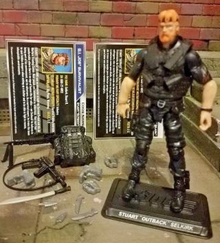 Gi Joe 2016 Outback Special Forces 100 Complete & Cards With Name Stand