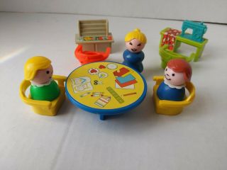 Vintage Fisher Price Little People Sewing Machine Craft Table And Desk