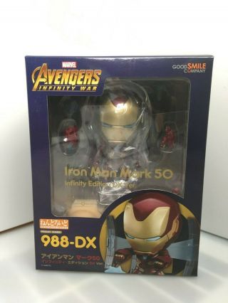 Iron Man Mark L 50 No 988 Dx Nendoroid Usa Seller In Hand Ready To Ship
