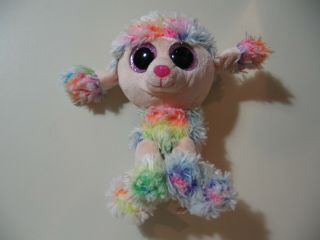Ty Beanie Baby Boos Rainbow The Poodle Stain Read Details