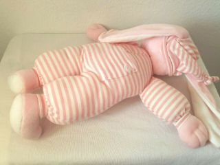 North American Bear Sleepyhead Bunny Plush Stuffed Animal Pink White Stripes PJs 3