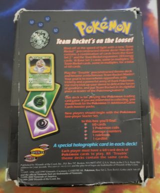 Pokemon Trading Card Game - Team Rocket - Trouble - Theme Deck 2