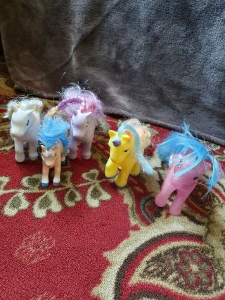 Vintage Ponies Lanard Toys X3 My Little Pony Fakie,  1 Remco,  1 Hasbro Total 5