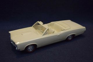 1967 Pontiac Gto Convertible Dealer Promo Model Car Cameo Ivory Redline Tires