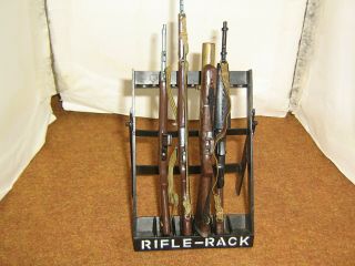Vintage Hasbro G.  I.  Joe Rifle Rack With Toy Weapons