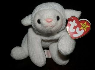 Ty Beanie Baby “fleece” The Lamb (1996) With Tags