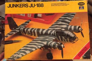 Testors/italeri,  1/72,  Junkers Ju - 188,  130 Parts,  Mpn - 878