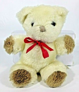 Vintage Eden Teddy Bear Plush Stuffed Animal Baby Rattle Toy Korea Lovey Mini 6 "