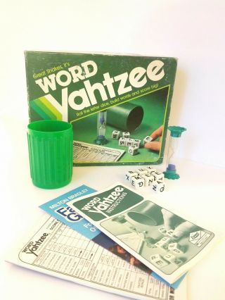 Word Yahtzee 1982 Milton Bradley Game Vintage 100 Complete