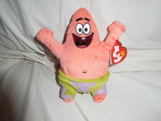 Ty Beanie Babies Patrick From Spongebob Squarepants Plush