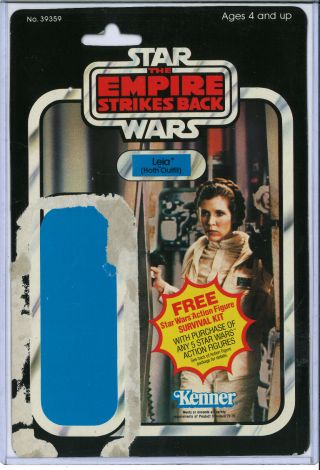 Princess Leia Hoth 41 Back A Vintage Kenner Star Wars Esb Card 1980 Hong Kong