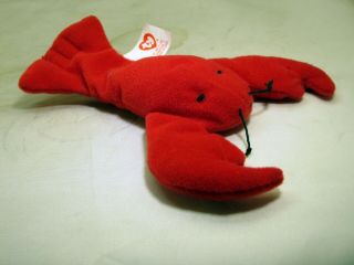 Ty Beanie Babies " Pinchers " The Red Lobster 1993 -