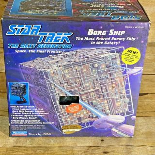 Star Trek The Next Generation Tng Borg Cube Ship Playmates Stock 6158