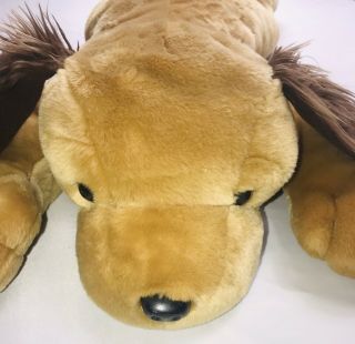 Jumbo Dog Plush Best Made Toys 35” Stuffed Animal Floppy Ears Golden Retriever