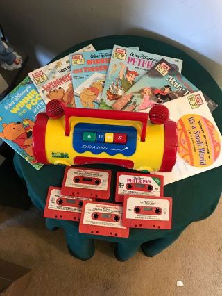 Kids Station Sing - A - Long Cassette Portable Tape Player W/ Book And Tapes